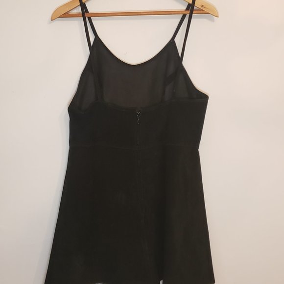 Black Suede Mini dress - Picture 3 of 6